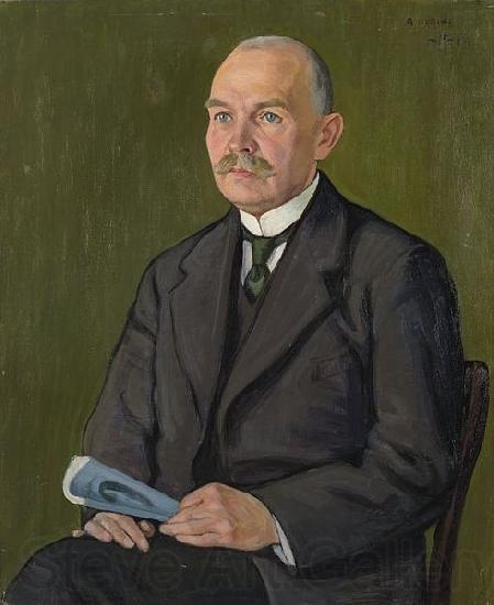 Aleksander Uurits Portrait of K E Soot Germany oil painting art